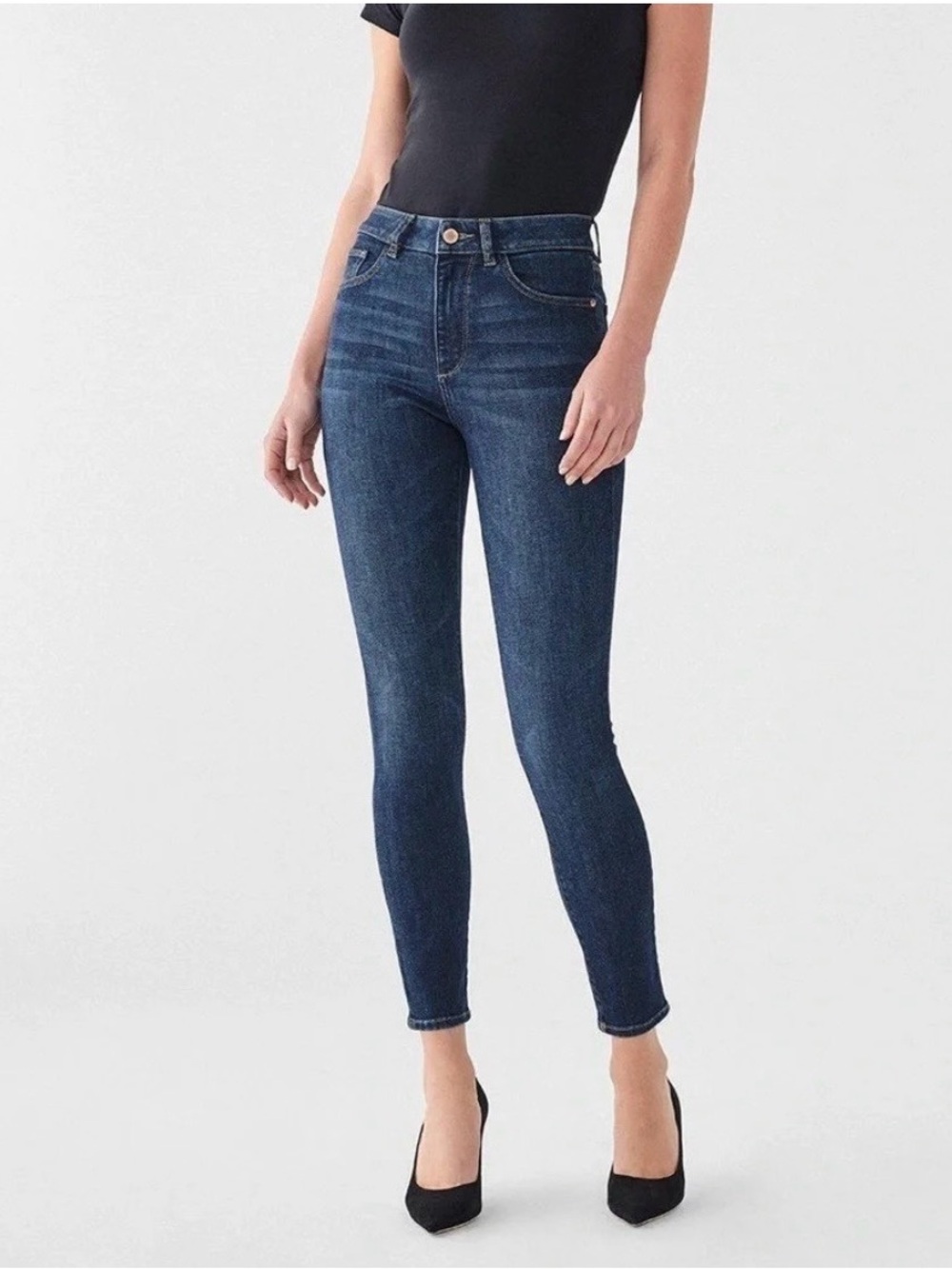 DL1961 Farrow Ankle High Rise Instasculpt Skinny, Graham, 27